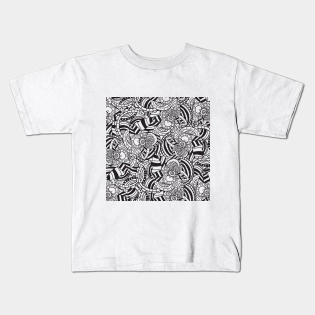 Floral abstract Kids T-Shirt by SUGARCOATED